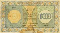 p18 from French Somaliland: 1000 Francs from 1945